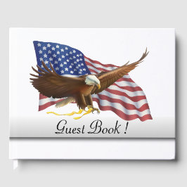 アメリカ国旗7月4日Guest Book ゲストブック