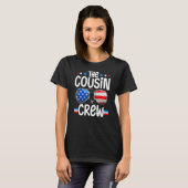 アメリカ国旗 いとこ ファミリー 7月4日 Tシャツ (正面フル)