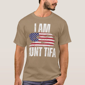 アメリカ国旗 おばちゃん子ボーイ Tシャツ
