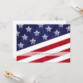 アメリカ国旗 おめでとう！あなたはアメリカの市民になりました！ カード (正面/裏面インサイチュ)