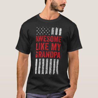 アメリカ国旗 お孫さん 孫娘 孫息子 かっこいい お気に入り  Tシャツ