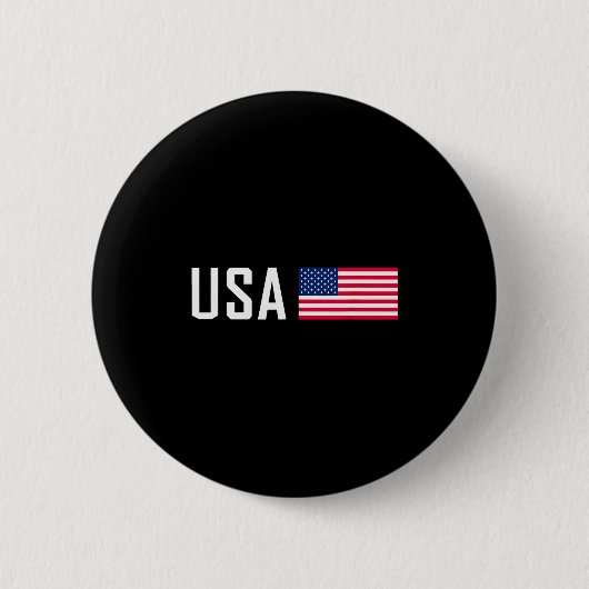 アメリカ国旗 かっこいい 愛国心 メンズ レディース 7月4日 缶バッジ (正面)