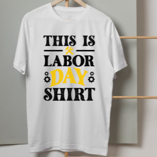 アメリカ国旗 このレイバーデイは私のもの Tシャツ