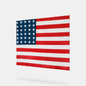 アメリカ国旗 アクリルサイン (傾斜)