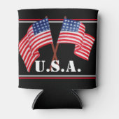 アメリカ国旗 – アメリカクーラーボックス 缶クーラー (正面)