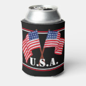 アメリカ国旗 – アメリカクーラーボックス 缶クーラー (缶裏面)