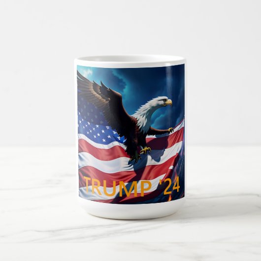 アメリカ国旗 アメリカンイーグル TRUMP 2024 コーヒーマグカップ (中央)