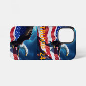 アメリカ国旗 アメリカンイーグル TRUMP 2024 iPhoneケース (裏面横)