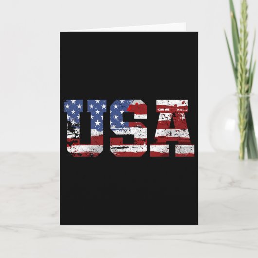 アメリカ国旗 アメリカ合衆国 米国 US 4th カード (正面)