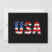 アメリカ国旗 アメリカ国旗 米国 国民 愛国 アメリカ 4 セーブザデート (裏面)