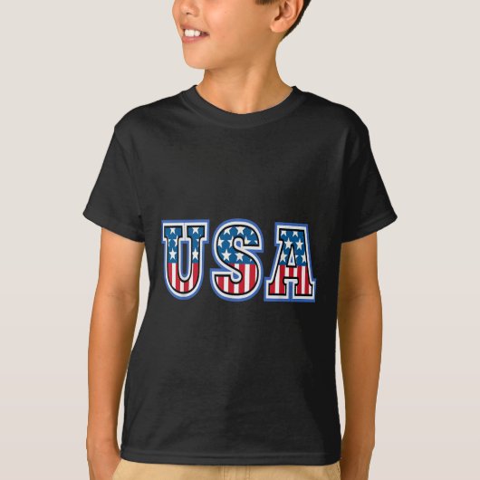 アメリカ国旗 アメリカ独立記念日 Tシャツ 女性 男性 (正面)
