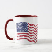 アメリカ国旗 – アメリカ製!-ディストレスト マグカップ (左)