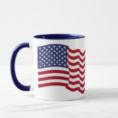 アメリカ国旗 – アメリカ誇りを持った合衆国とアメリカ! マグカップ (左)