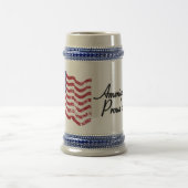 アメリカ国旗 – アメリカ誇りを持った合衆国とアメリカ!- dis ビールジョッキ (中央)