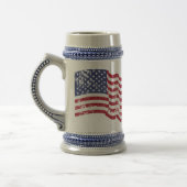 アメリカ国旗 – アメリカ誇りを持った合衆国とアメリカ!- dis ビールジョッキ (左)