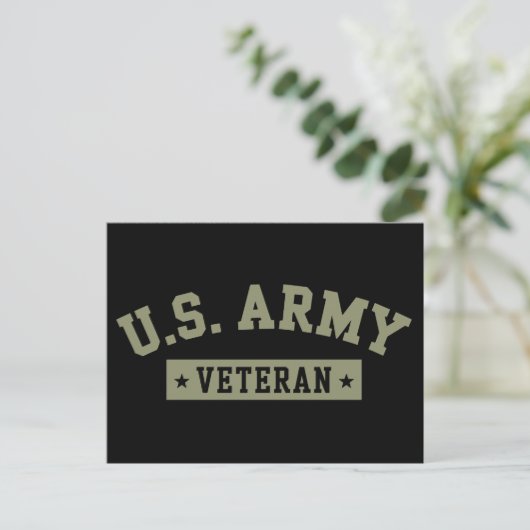 アメリカ国旗 アメリカ退役軍人 アメリカ陸軍退役軍人 ポストカード (スタンド正面)