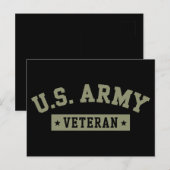 アメリカ国旗 アメリカ退役軍人 アメリカ陸軍退役軍人 ポストカード (正面/裏面)