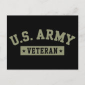 アメリカ国旗 アメリカ退役軍人 アメリカ陸軍退役軍人 ポストカード (正面)