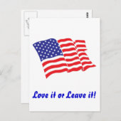 アメリカ国旗/アメリカ ポストカード (正面/裏面)