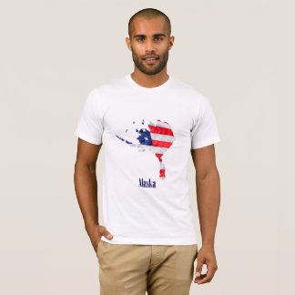 アメリカ国旗 アラスカ州 アメリカ合衆国 Tシャツ