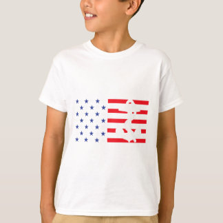 アメリカ国旗 アンカーTシャツ 愛国 軍事 7月 Tシャツ