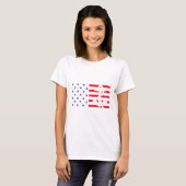 アメリカ国旗 アンカーTシャツ 愛国 軍事 7月 Tシャツ (正面フル)