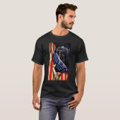 アメリカ国旗 イエス キリストの戦士の神 Tシャツ (正面フル)