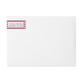 アメリカ国旗 ウェディング ラップアラウンドラベル (正面)