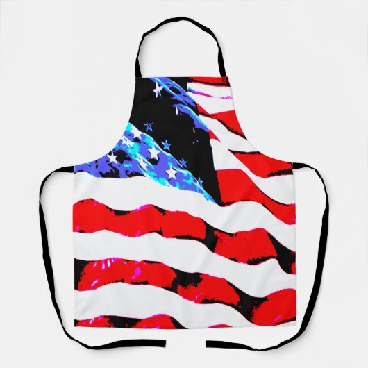 アメリカ国旗 エプロン (正面)