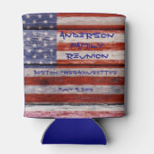 アメリカ国旗、カスタム懇親会 缶クーラー (裏面)