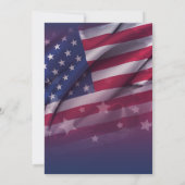 アメリカ国旗 カスタム レイバー デイ セレブレーション イベント 招待状 (裏面)