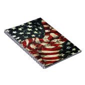アメリカ国旗 – カモフラージュby Shirley Taylor ノートブック (右側)