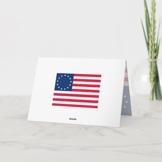 アメリカ国旗 カード (裏面)