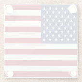 アメリカ国旗 ガラスコースター (裏面)