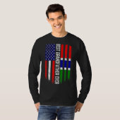 アメリカ国旗・ガンビア最高の祖父史上初 Tシャツ (正面フル)