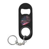 アメリカ国旗 キーホルダー栓抜き (正面)