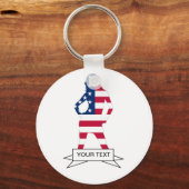 アメリカ国旗 キーホルダー (正面)