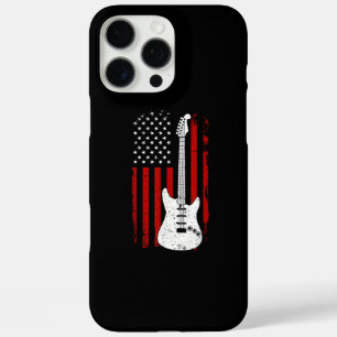 アメリカ国旗 ギター ミュージックプレーヤー エレキギター iPhone 16 PRO MAXケース