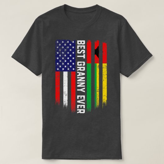 アメリカ国旗・ギニアビサウ最高の国旗グラニー・エバー Tシャツ (デザイン正面)