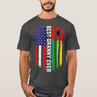 アメリカ国旗・ギニアビサウ最高の国旗グラニー・エバー Tシャツ
