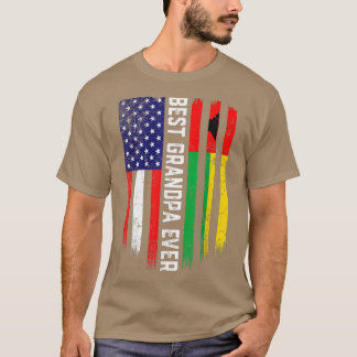 アメリカ国旗・ギニアビサウ最高の国旗グランパイブ Tシャツ