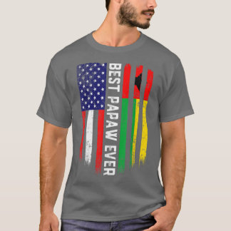 アメリカ国旗・ギニアビサウ最高の国旗・パポー Tシャツ
