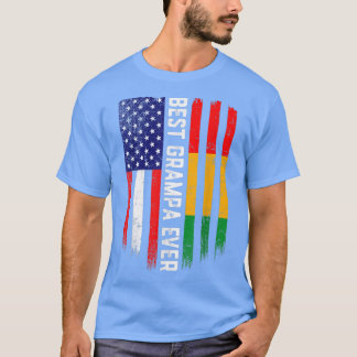アメリカ国旗・ギニア国旗のグ最高のランパ・エバー Tシャツ