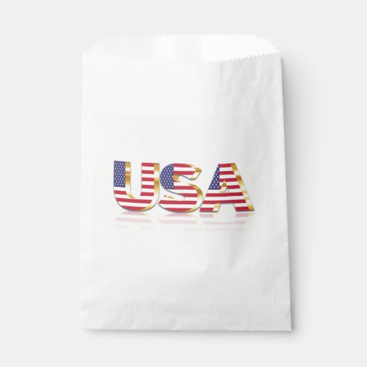 アメリカ国旗 ギフトバッグ フェイバーバッグ (正面)
