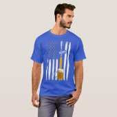 アメリカ国旗 クラフトビール Tシャツ (正面フル)
