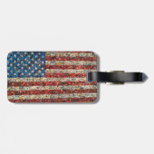 アメリカ国旗 グランジ バッグ ラゲージタグ (裏面横)