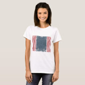 アメリカ国旗 グランジ Tシャツ (正面フル)