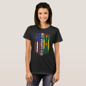 アメリカ国旗・グレナダ最高のファンパエバー Tシャツ (正面フル)