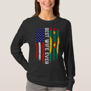 アメリカ国旗・グレナダ最高の国旗妻エバーファミリー Tシャツ