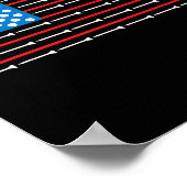アメリカ国旗 ゴルフクラブ ポスター (角)